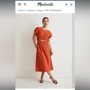 Madewell Dress Set ( 2 piece skirt and top set.)
